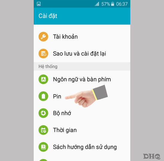 Vào Pin